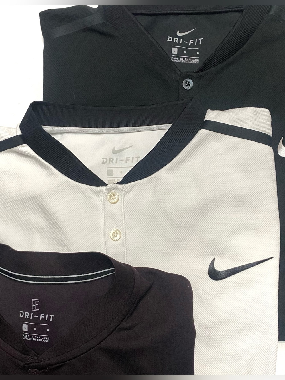 Nike Men's Polo Pack - Black, White, Dark Navy - Picture 3 of 9